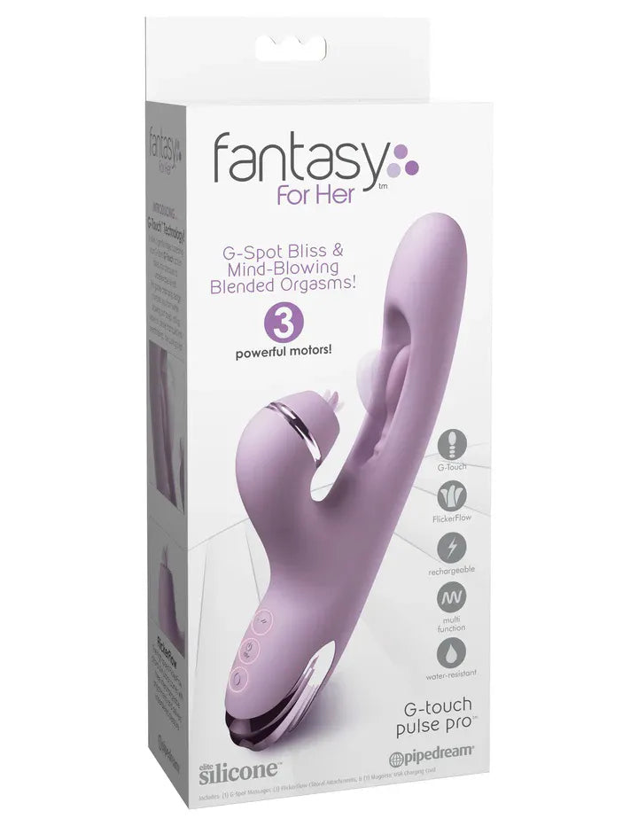 Fantasy For Her G Touch Pulse Pro – Rabbit Vibrator Purple > Vibrators > Ladies > Rabbit