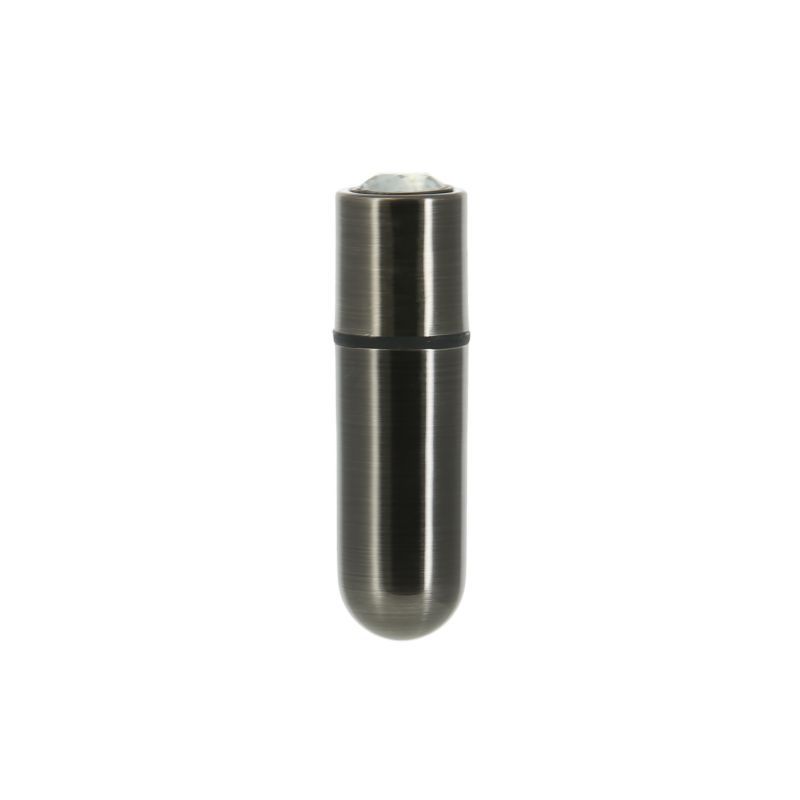 Power Bullet First Class 6cm Rechargeable Vibrator with Crystal Gun Metal Finish BULLETS