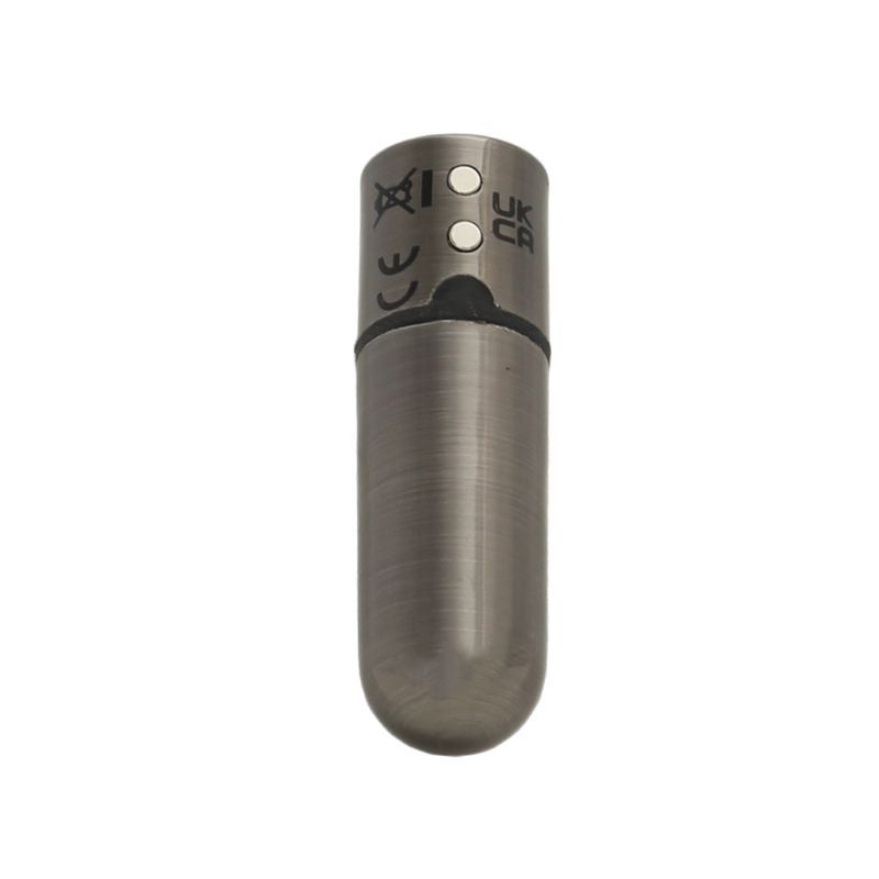 Power Bullet First Class 6cm Rechargeable Vibrator with Crystal Gun Metal Finish Default Title BULLETS