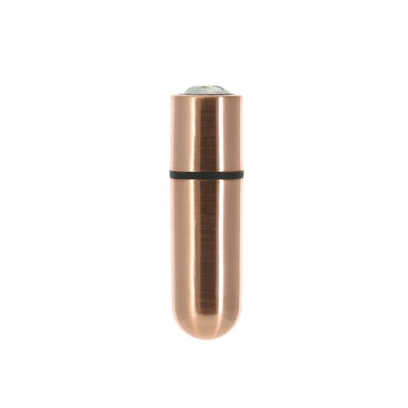 Power Bullet First Class 6cm Vibrator with Crystal Rose Gold Finish > Vibrators > Mini Vibrators