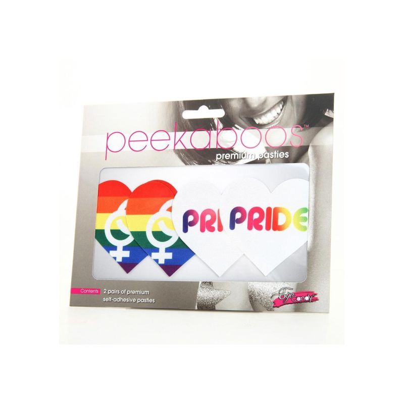 Pride Hearts Pasties - Self-Adhesive Rainbow Pasties Pasties