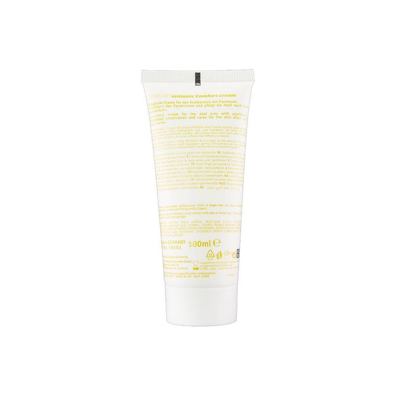 Prorino Unisex Sensitive Anal Comfort Cream 100ml Tube > Lube > Anal