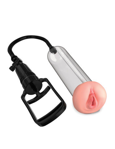 Pump Worx Beginner Pussy Pump Penis Pump with Vagina Sleeve Pumps