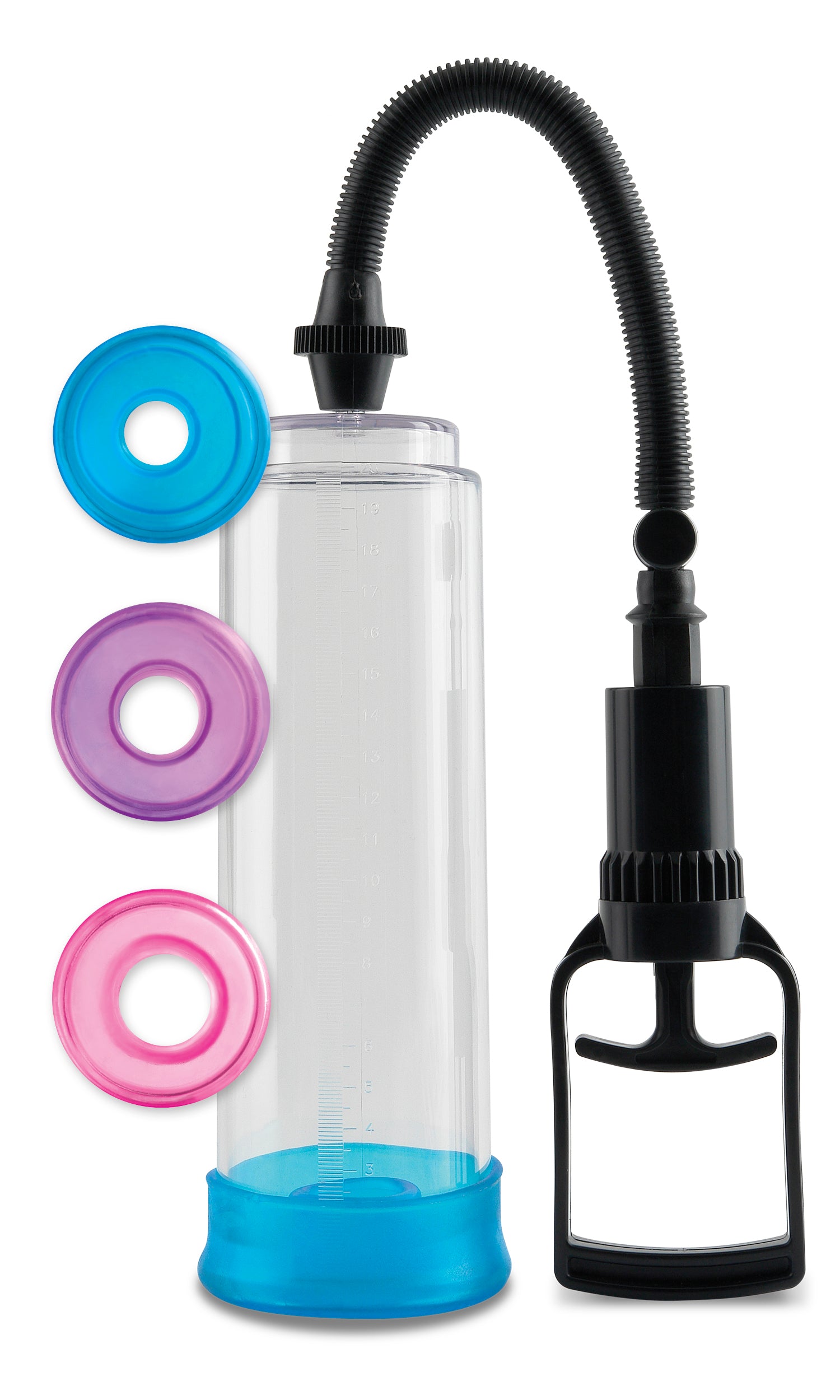 Pump Worx Cock Trainer Pump System Clear Penis Pump with Three Sleeves Secondary image
