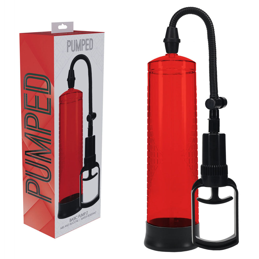 Pumped Basic Penis Pump 2 Red Default Title Pumps