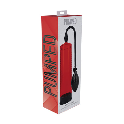 Pumped Basic Pump 1 Red Penis Pump for Personal Enhancement Pumps