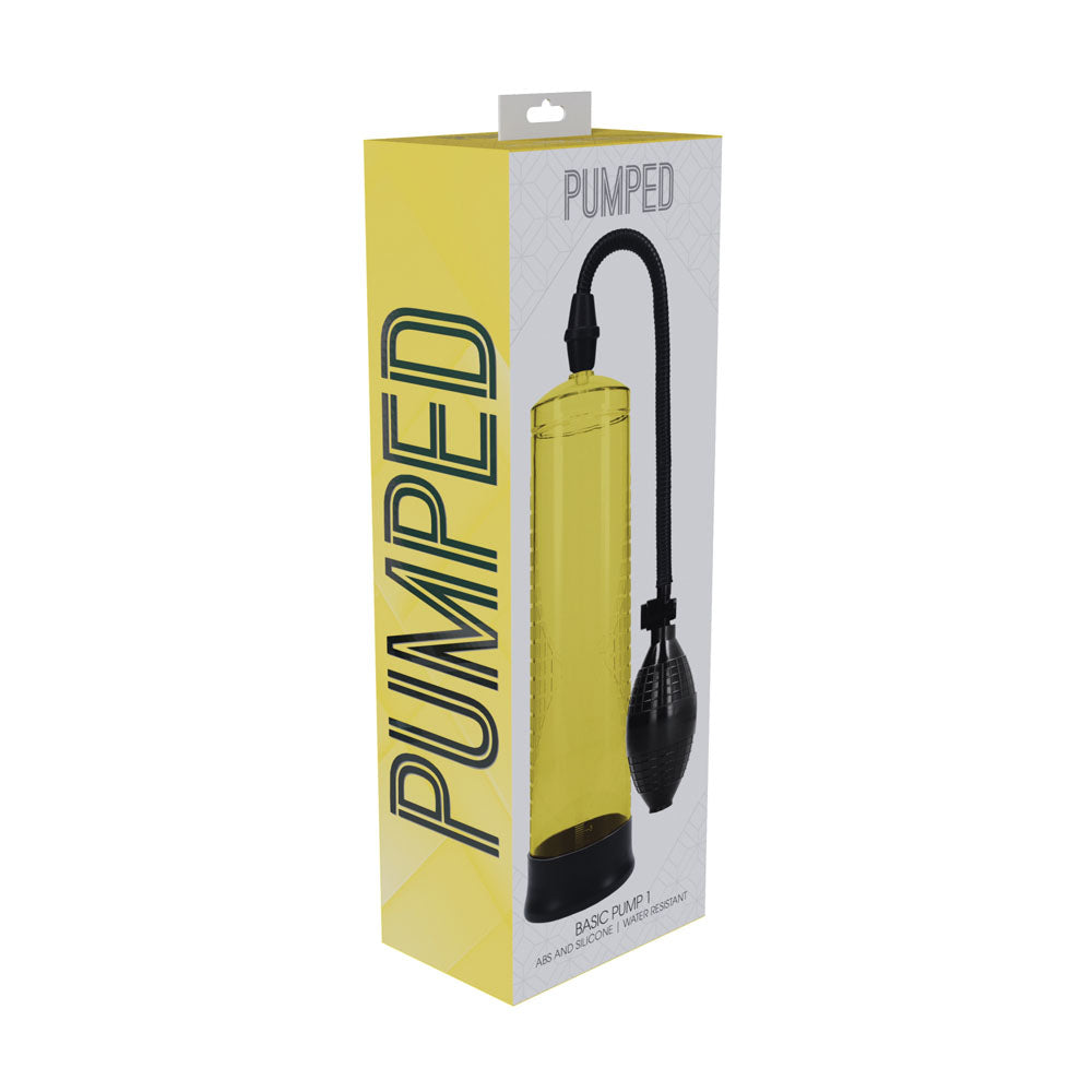 Pumped Basic Pump 1 Yellow Penis Pump - 20cm x 6cm > Pumps > Penis Pumps