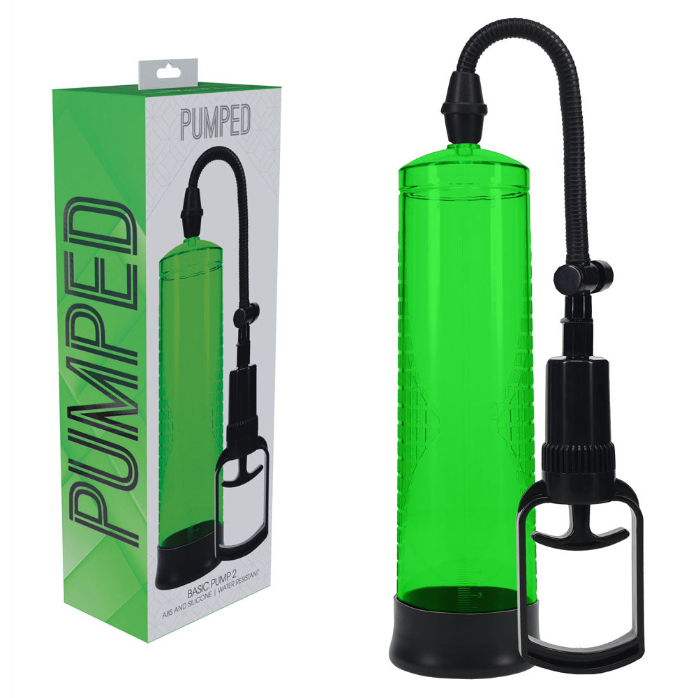 Pumped Basic Pump 2 – Rechargeable Penis Pump Green Pumps