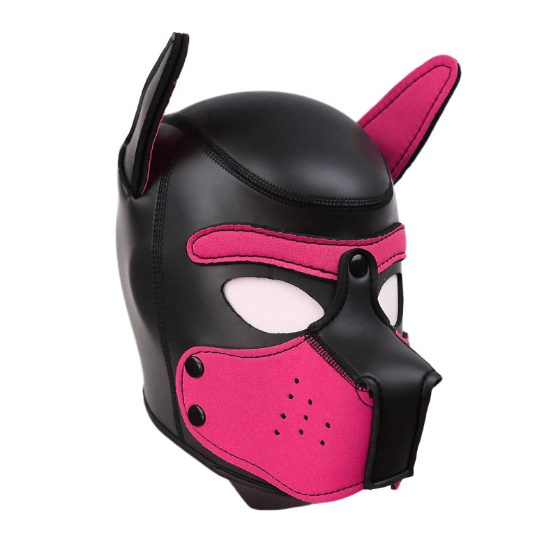 Puppy Play Mask (Pink) – Neoprene Rubber Role-Playing Mask > Bondage Gear > Masks Main image