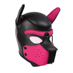 Puppy Play Mask (Pink) – Neoprene Rubber Role-Playing Mask > Bondage Gear > Masks