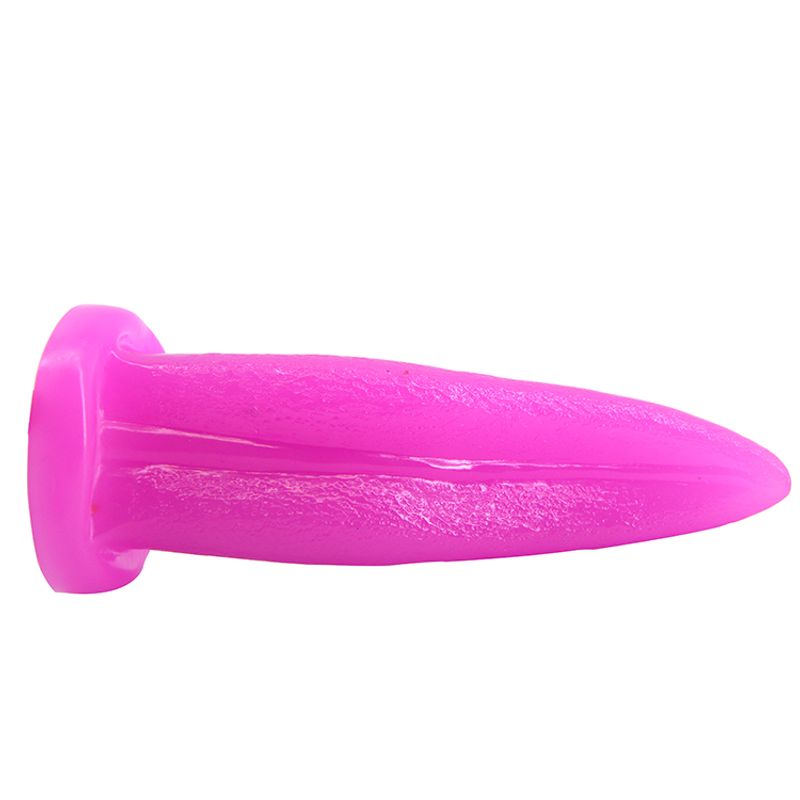 Purple Tongue Shape Anal Plug Soft PVC Adult Intimacy Toy ANAL TOYS