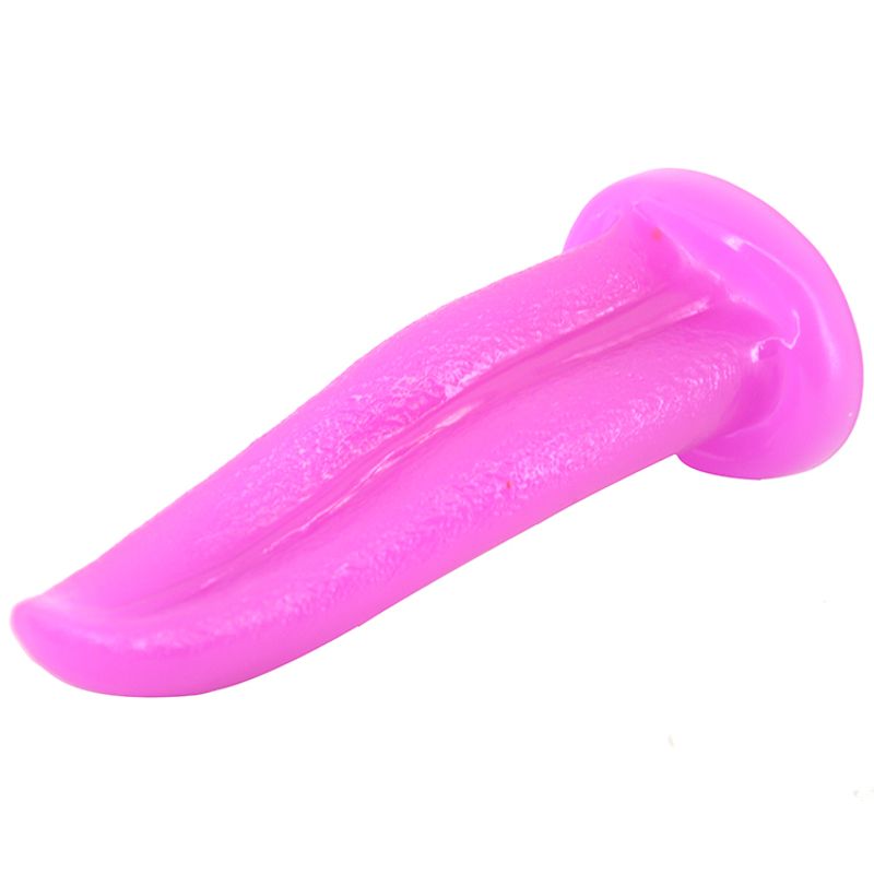 Purple Tongue Shape Anal Plug Soft PVC Adult Intimacy Toy ANAL TOYS