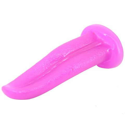 Purple Tongue Shape Anal Plug Soft PVC Adult Intimacy Toy ANAL TOYS