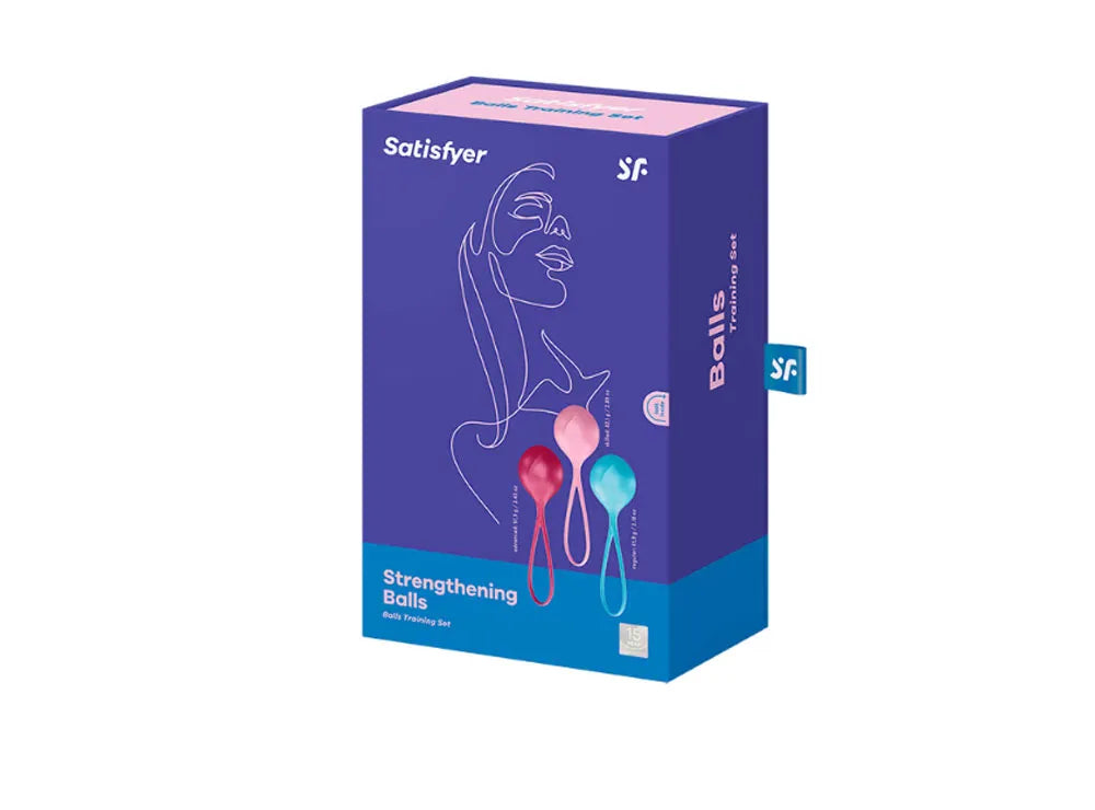 Satisfyer Strengthening Balls Weighted Pelvic Floor Kegel Balls Set of 3 > Sex Toys For Ladies > Kegel Exercise