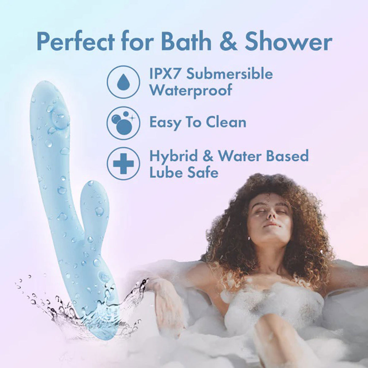 Play With Me Moondust Magic 20.3cm Rabbit Vibrator | Poseable Design > Vibrators > Ladies > Rabbit