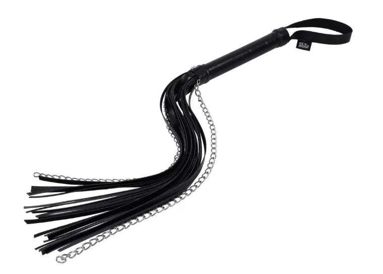 Shadow Chain Flogger – Faux Leather and Chain Impact Toy Secondary image