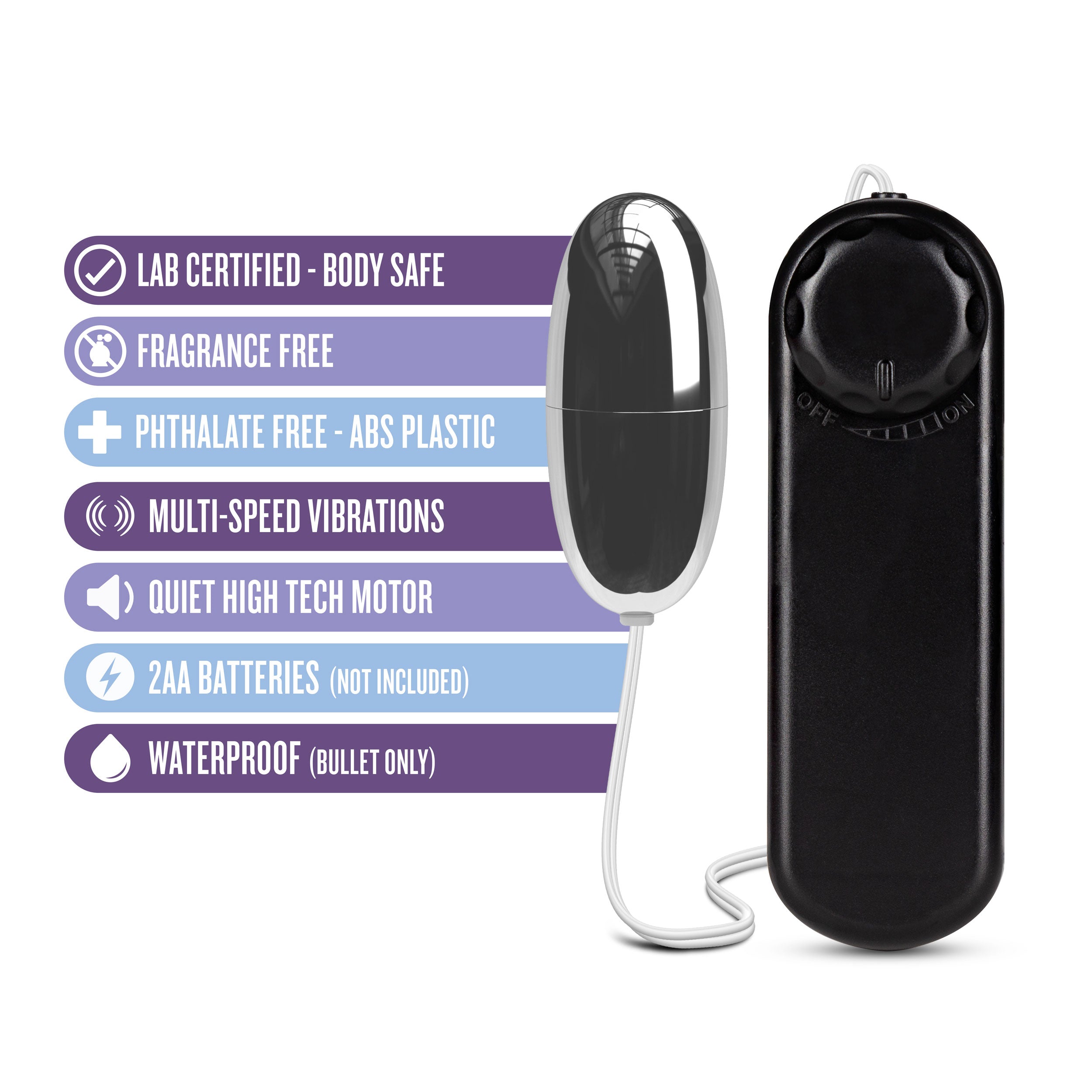 B Yours Power Bullet Silver Multi-Speed Waterproof Toy Secondary image