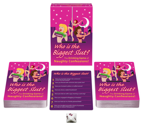 Who Is The Biggest Slut Card Game for Adults - Ultimate Wild Drinking Game with Spicy Questions Default Title Card Games