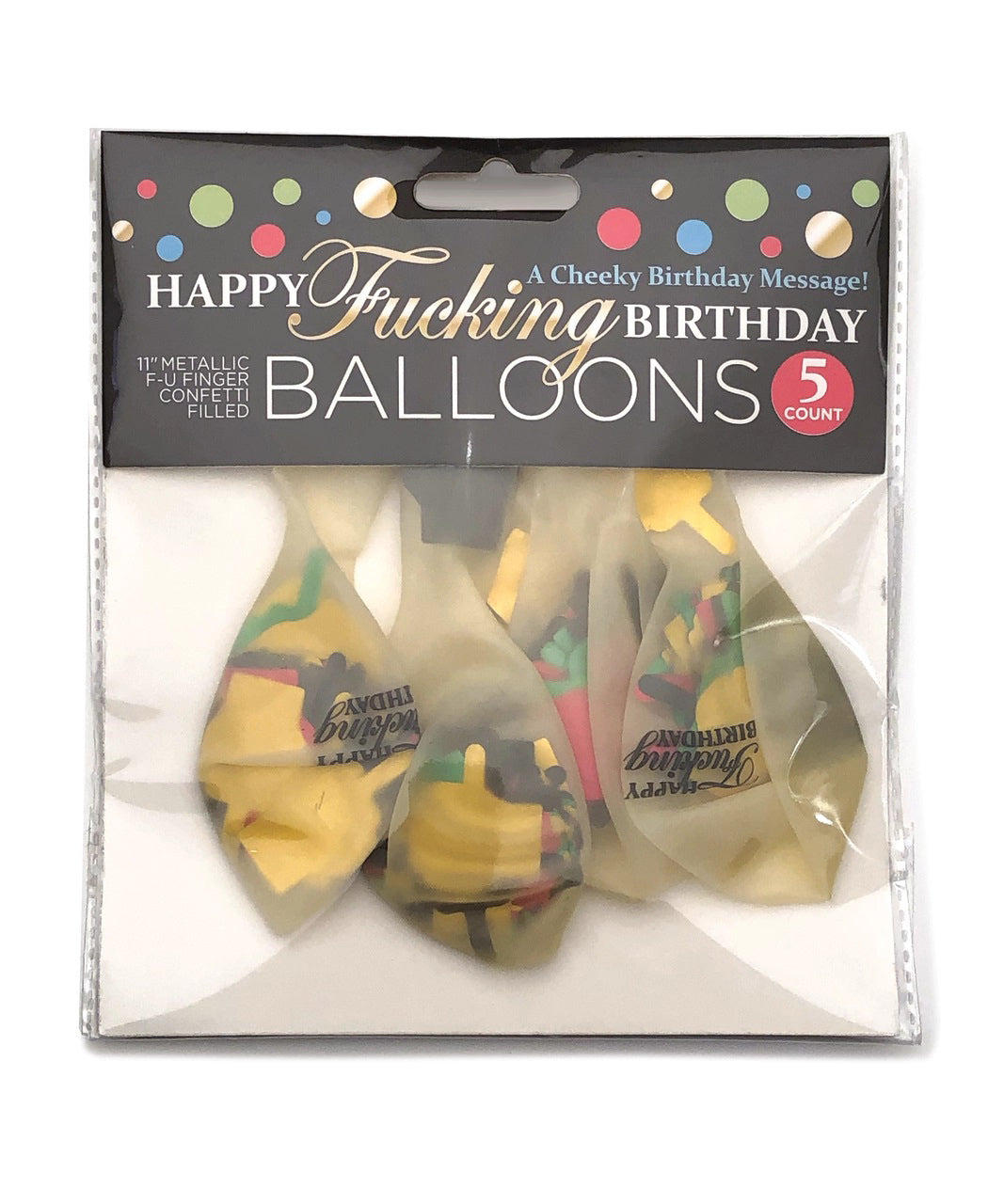 Happy Birthday Confetti Balloons Adult Party Decor Default Title > Novelties > Party Supplies