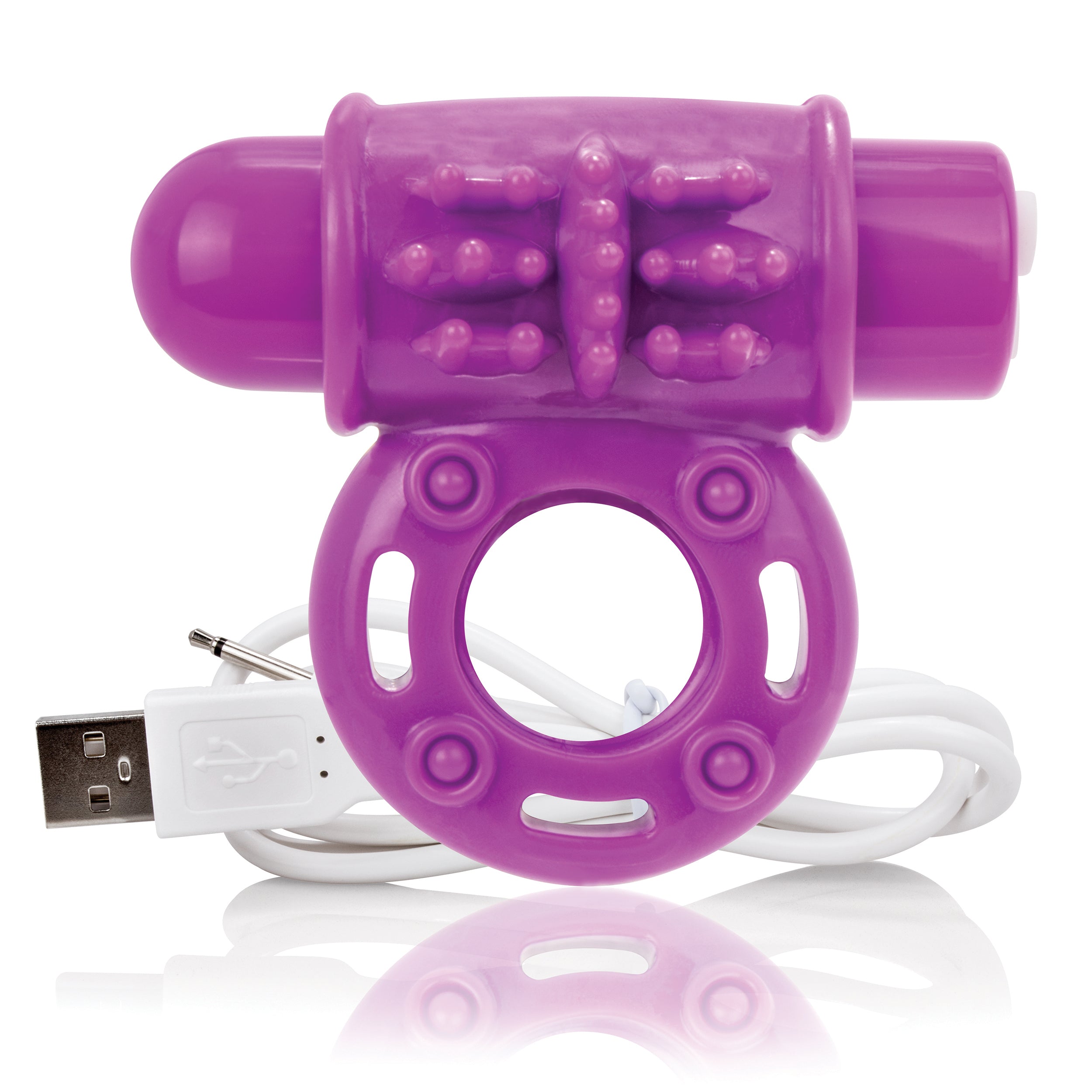 O Wow Ring Rechargeable Vibrating Cock Ring with 10 Vibration Functions SEBS Material Secondary image