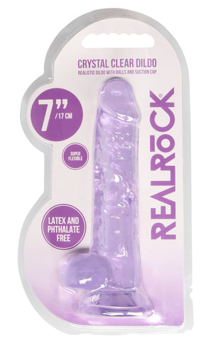 Realrock 7 Inch Realistic Dildo With Balls 17.8 Cm Dong > Dildos > Realistic Dildos