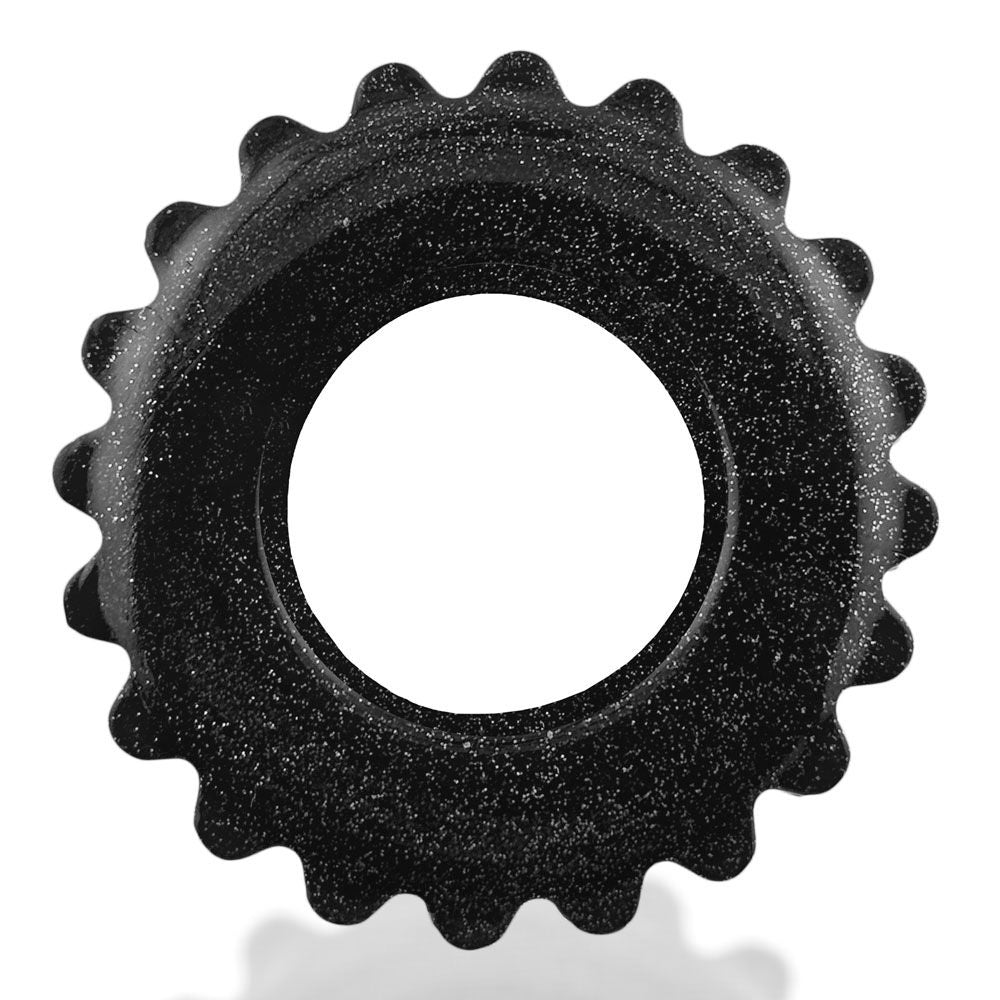 Plushy Single Ring (Black Mica) – Cushy Flexible Cock Ring > Cock Ring > Single Main image