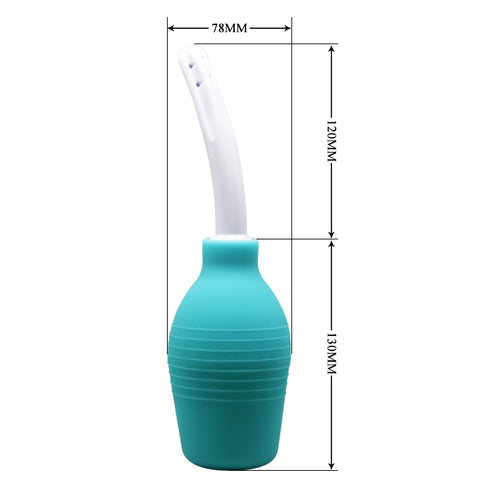 Mr Play Unisex Anal Douche with 310 ml Capacity Aqua White Douches