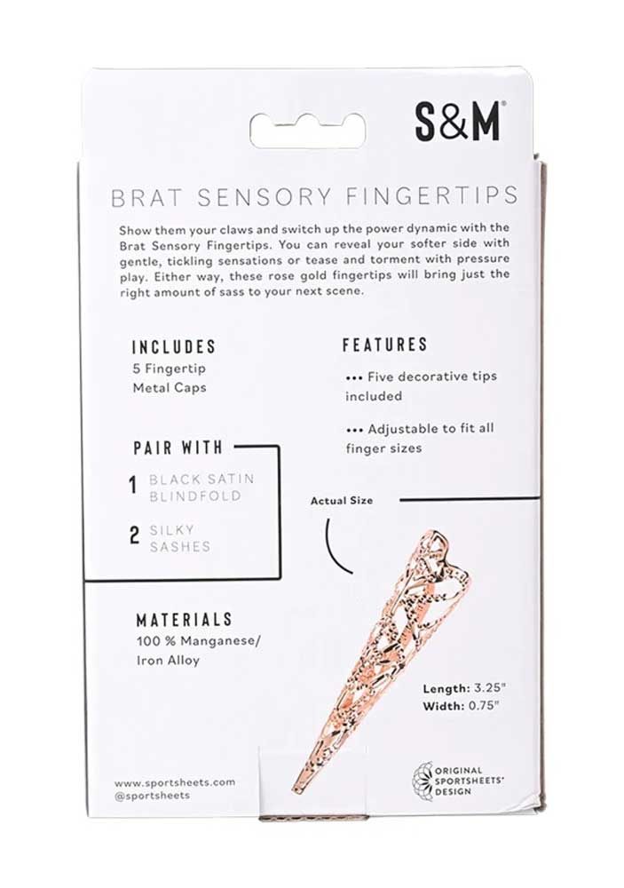 Sex & Mischief Brat Sensory Fingertips (Rose Gold) – Set of 5 Sensory Fingertips > Bondage Gear > Medical Instruments
