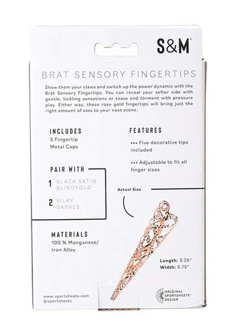 Sex & Mischief Brat Sensory Fingertips (Rose Gold) – Set of 5 Sensory Fingertips > Bondage Gear > Medical Instruments