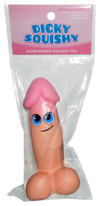 Dicky Squishy Stress Reliever Adult Fun Toy 14cm Banana Scented Beige > Novelties > Gag Gifts
