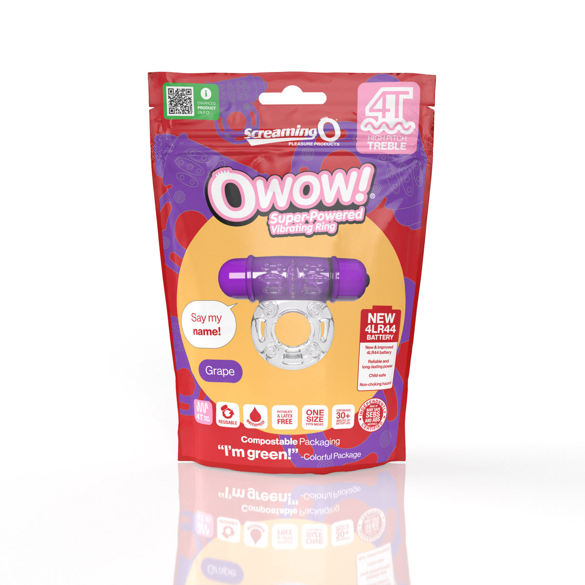 Owow 4T OWow Vibrating Ring – Body-Safe SEBS Material Couples Ring > Cock Ring > Vibrating