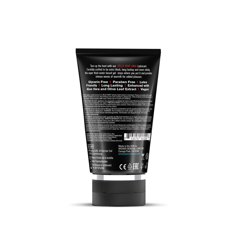 Wicked Jelle Heat 120 ml Warming Water Based Anal Lubricant Anal Lubricant