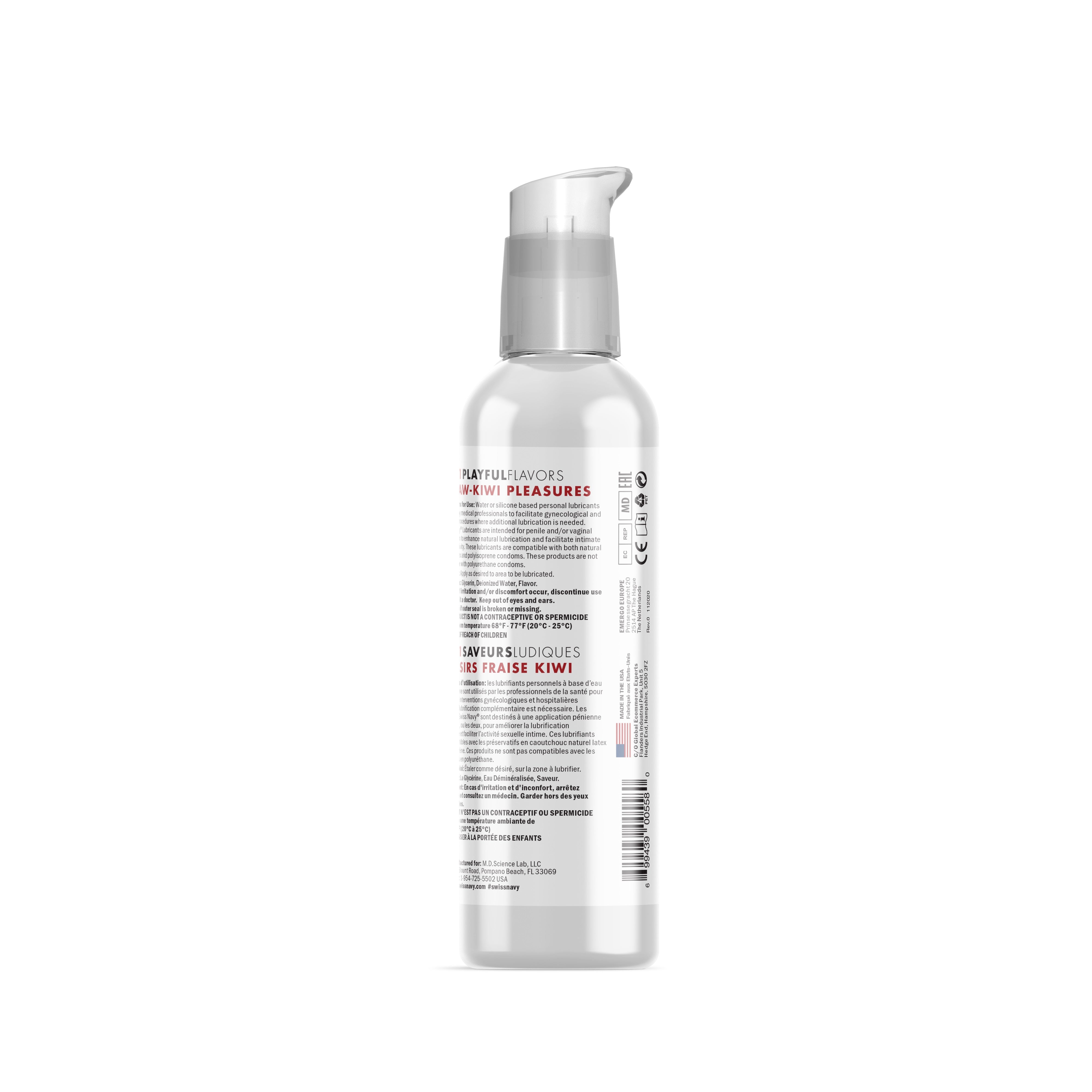 Playful Flavours 4 In 1 Strawberry/Kiwi Pleasure 4oz/118ml Default Title Flavoured Lube
