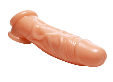 Size Matters Realistic Flesh Penis Enhancer and Ball Stretcher 8 SLEEVES