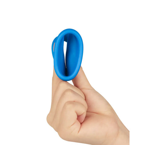 Lovetoy Pinnacle Pro Tapered Squeeze Stretcher Toy Blue > Sex Toys For Men > Love Rings