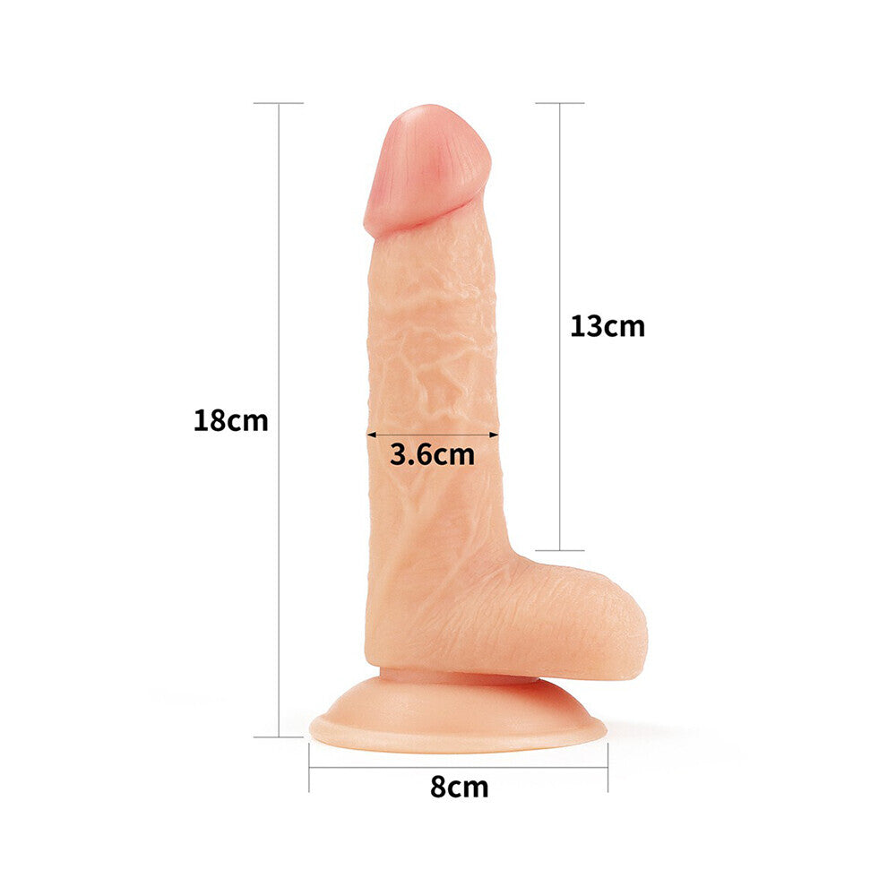 Lovetoy The Ultra Soft Dude – 7 Inch Realistic Dildo with Suction Cup Secondary image