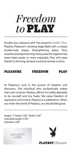Playboy Pleasure DOUBLE TIME Kegel Balls 17.8cm Length Purple > Sex Toys For Ladies > Kegel Exercise