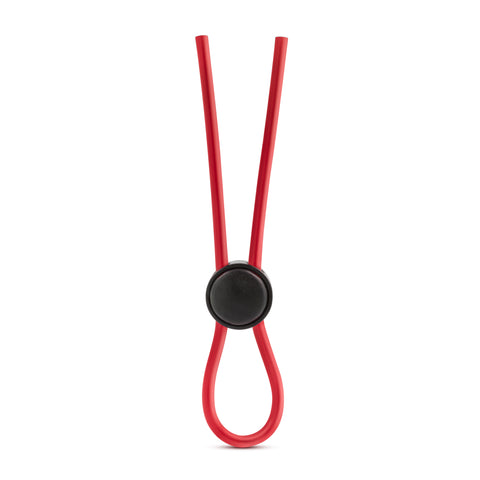 Stay Hard Silicone Loop Cock Ring in Red Red COCK RINGS