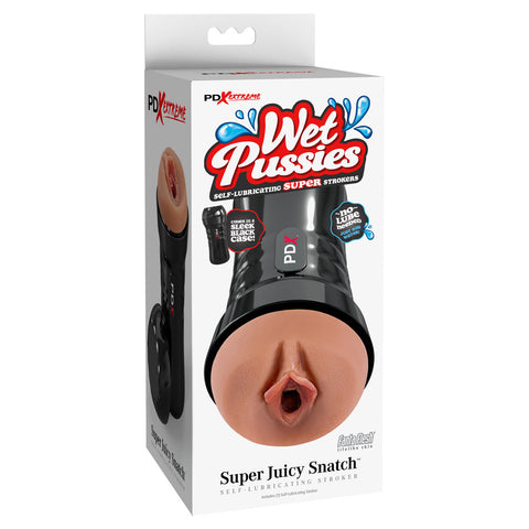 Pdx Extreme Wet Pussies Super Juicy Snatch Stroker Brown Strokers - Manual