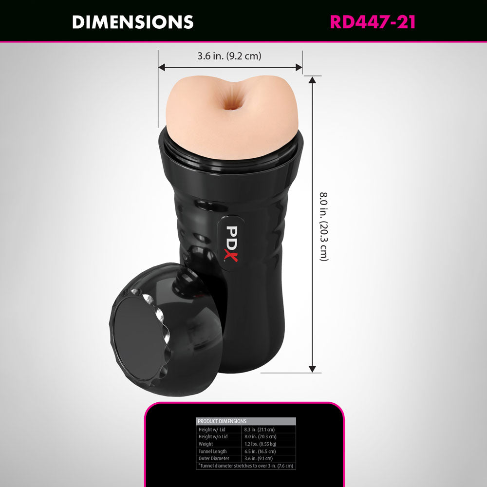 Pdx Wet Bussies Super Bangin Butt Light Anal Stroker Strokers - Manual