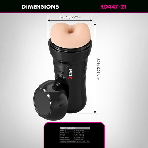 Pdx Wet Bussies Super Bangin Butt Light Anal Stroker Strokers - Manual