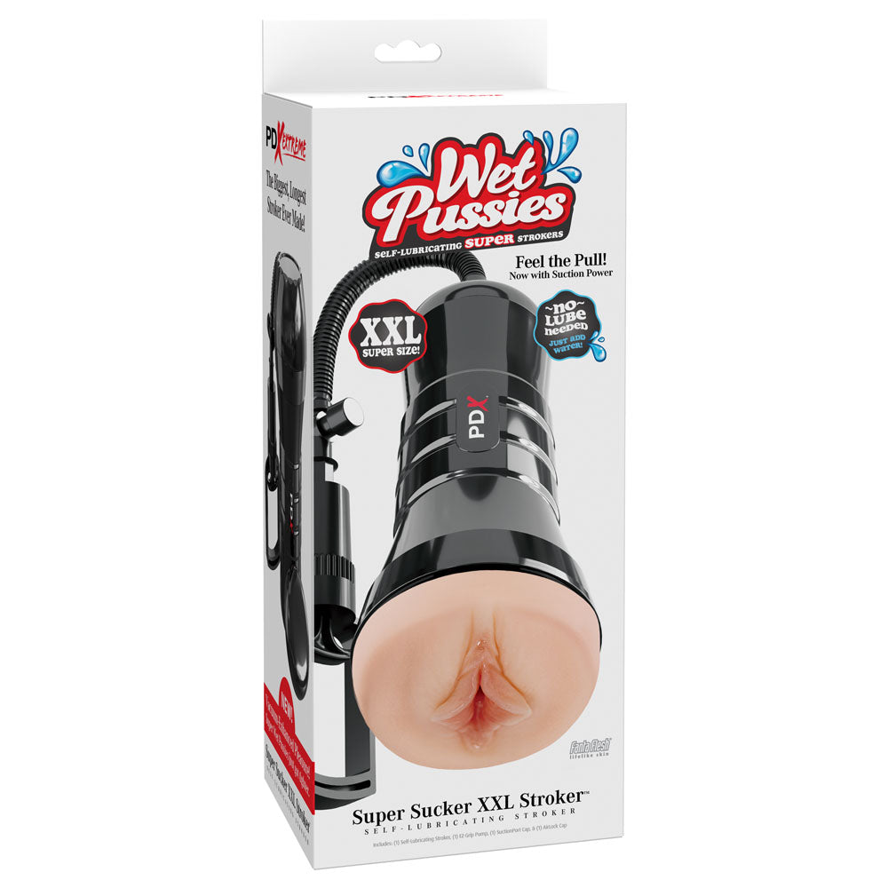 PDX Wet Pussies Super Sucker XXL – Suction Pump Vagina Stroker > Sex Toys For Men > Masturbators > Manual