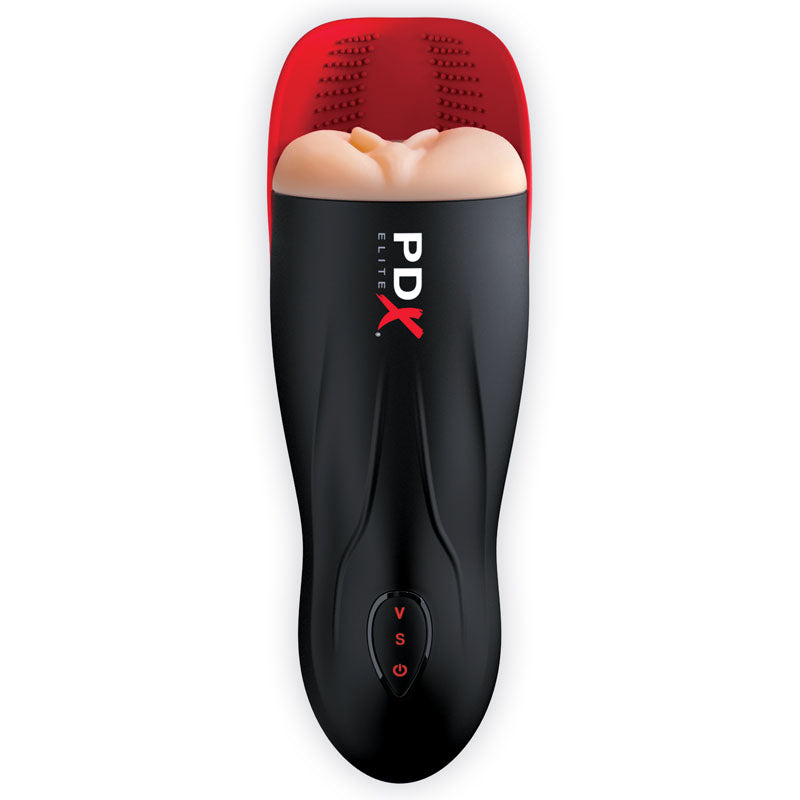 Fuck-O-Matic – Dual Vibration Powerful Suction Stroker 10.6 Inch Length 2 Inch Diameter > Sex Toys For Men > Masturbators > Vibrating