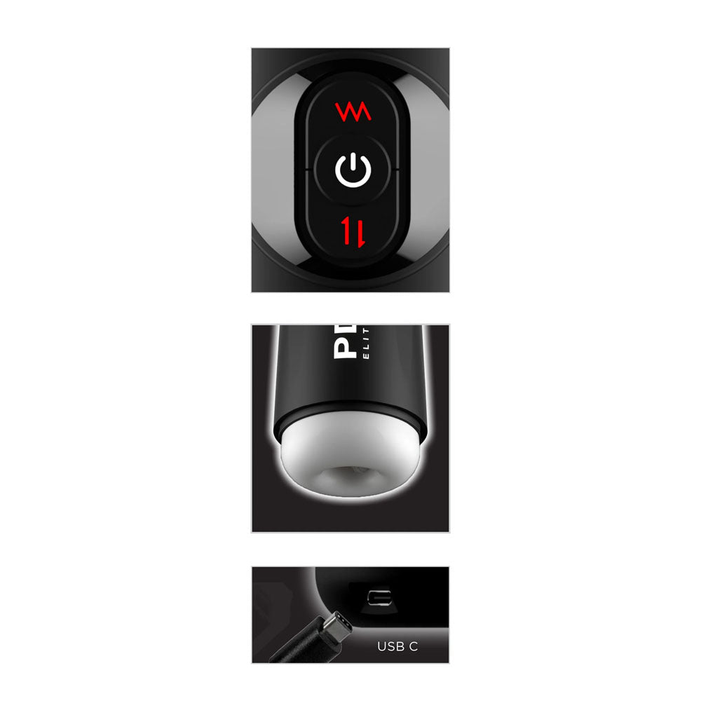 Pdx Elite Moto Milker Suction Stroker > Sex Toys For Men > Masturbators > Vibrating