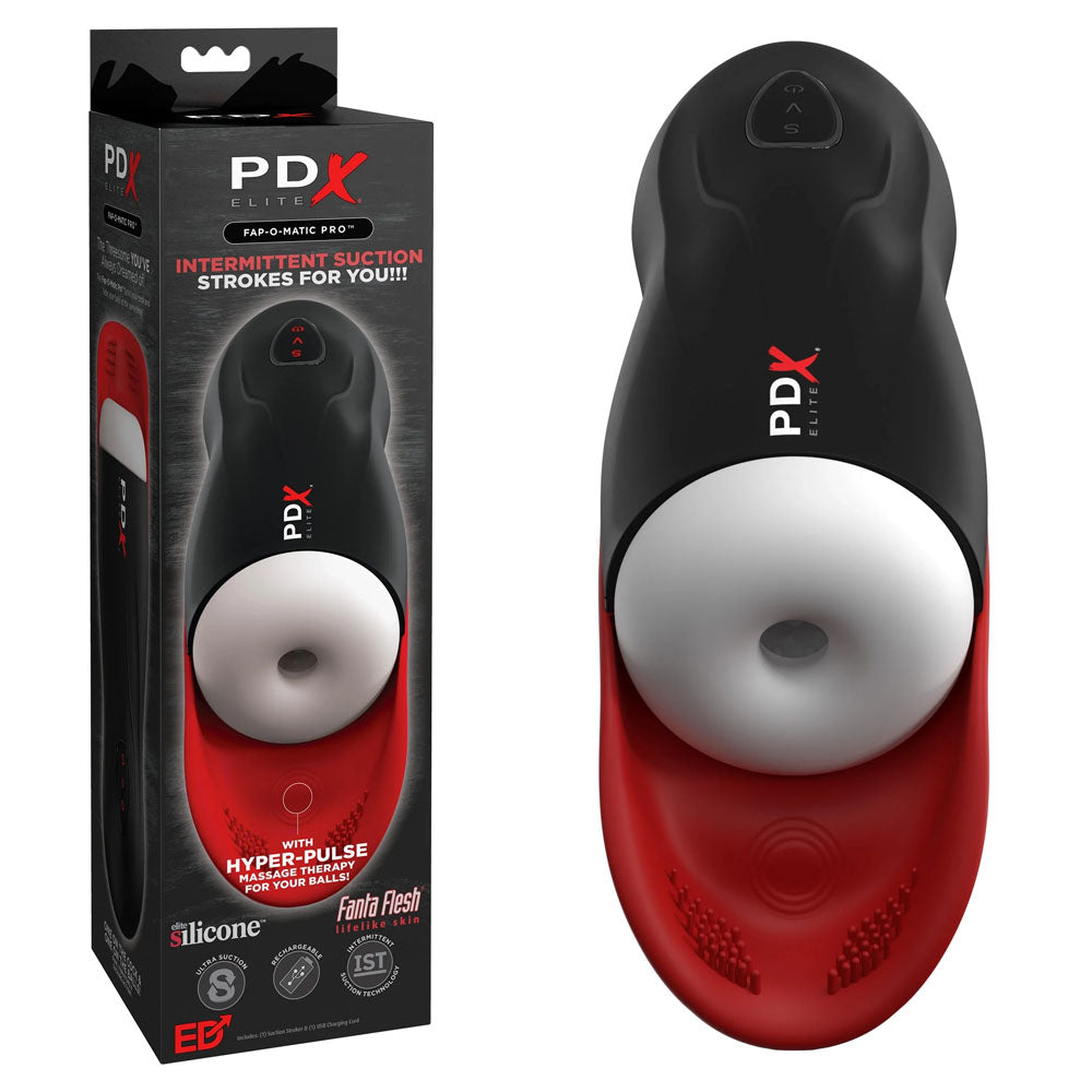 PDX Elite Fap-O-Matic Pro Ultimate Stroker Experience > Sex Toys For Men > Masturbators > Vibrating