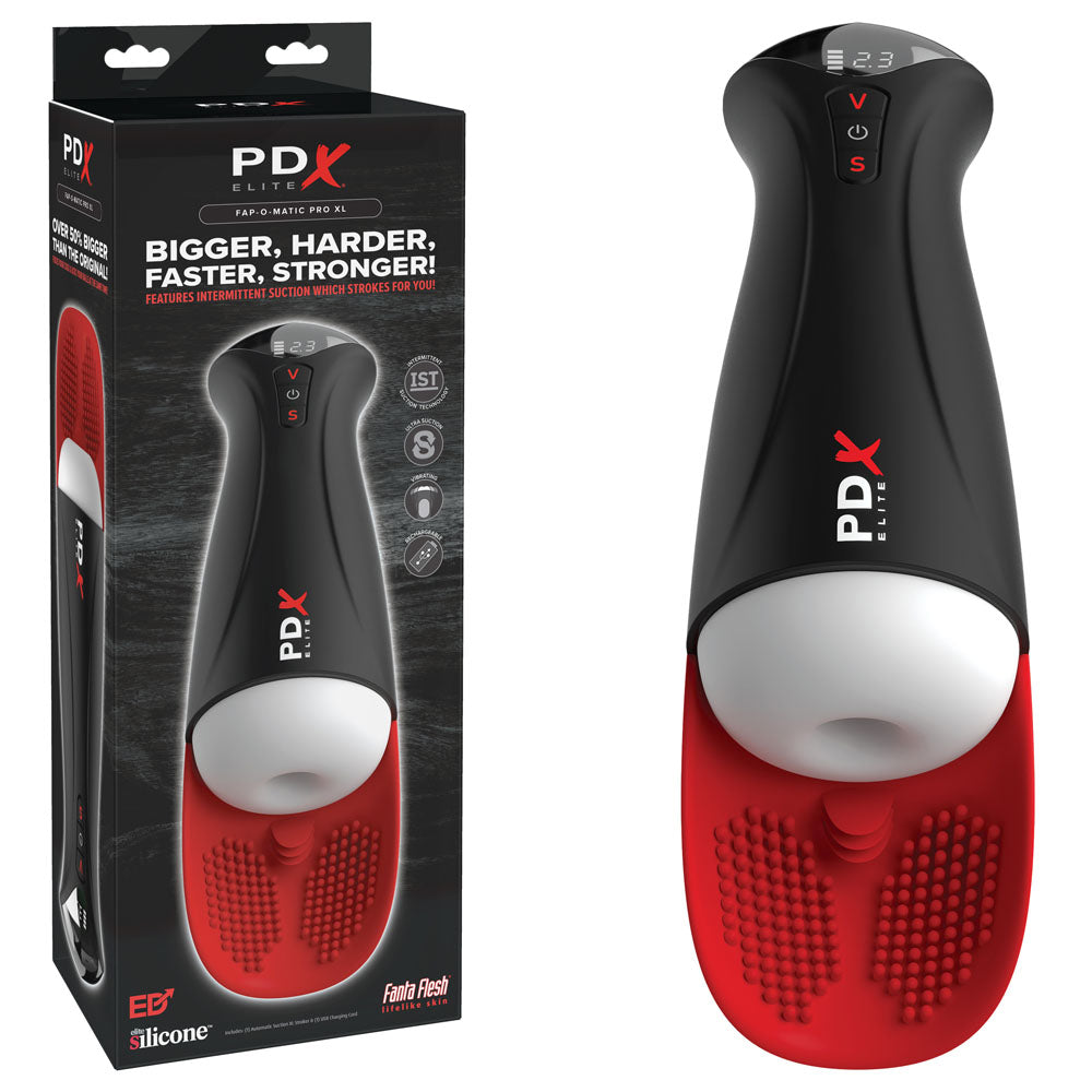 Pdx Elite Fap-O-Matic Pro Xl Red Usb Auto Stroker White > Sex Toys For Men > Masturbators Premium