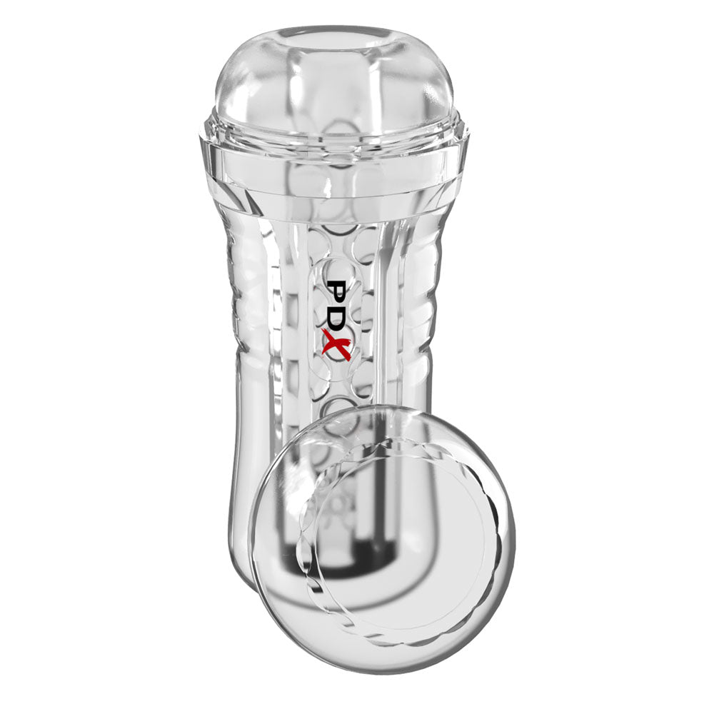 Pdx Elite Viewtube Plus (Clear) – See-Thru Stroker > Sex Toys For Men > Masturbators > Manual
