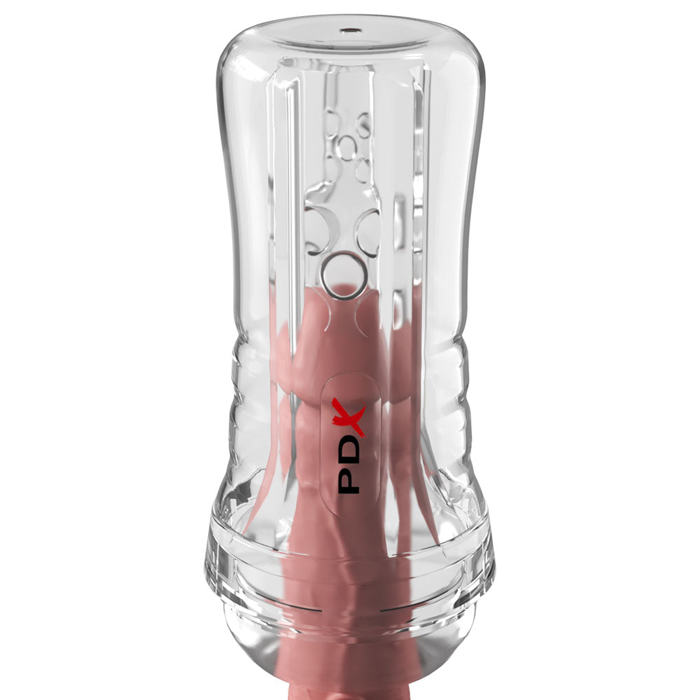 Pdx Elite Viewtube Plus (Clear) – See-Thru Stroker > Sex Toys For Men > Masturbators > Manual