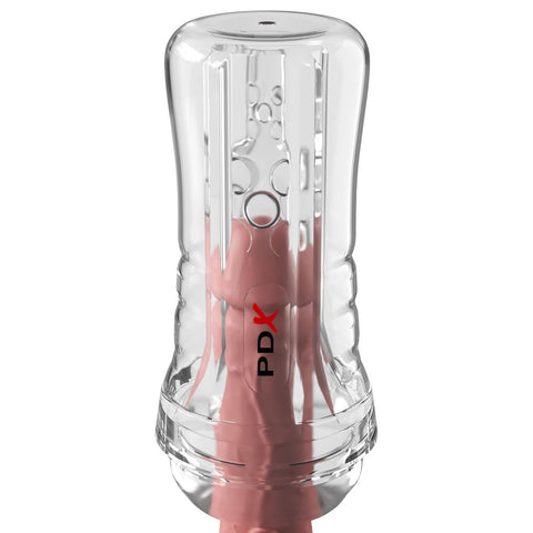Pdx Elite Viewtube Plus (Clear) – See-Thru Stroker > Sex Toys For Men > Masturbators > Manual