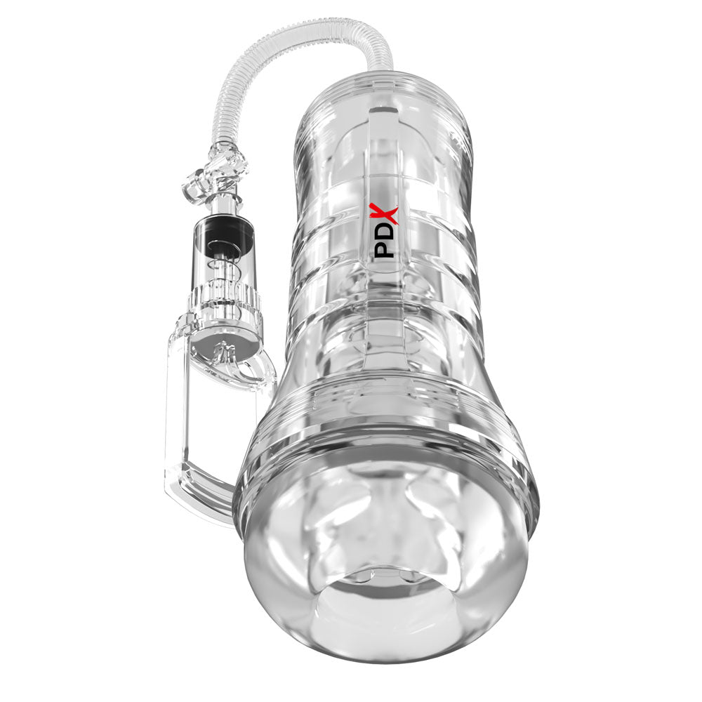 Pdx Elite Viewtube Vac XXL (Clear) – See-Through Ez-Grip Pump Stroker > Sex Toys For Men > Masturbators > Manual